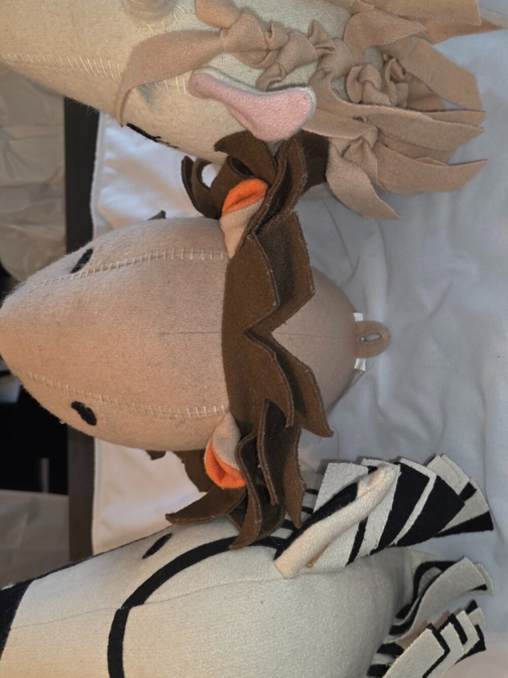 Pillowfort Decorations Unicorn Lion Zebra Wall Mount Standing Stuffed Animals - Picture 7 of 15